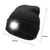 Unisex Beanie LED Flashlight Hat Warm Comfortable Woolen Yarn LED Hat with Light for Outdoor