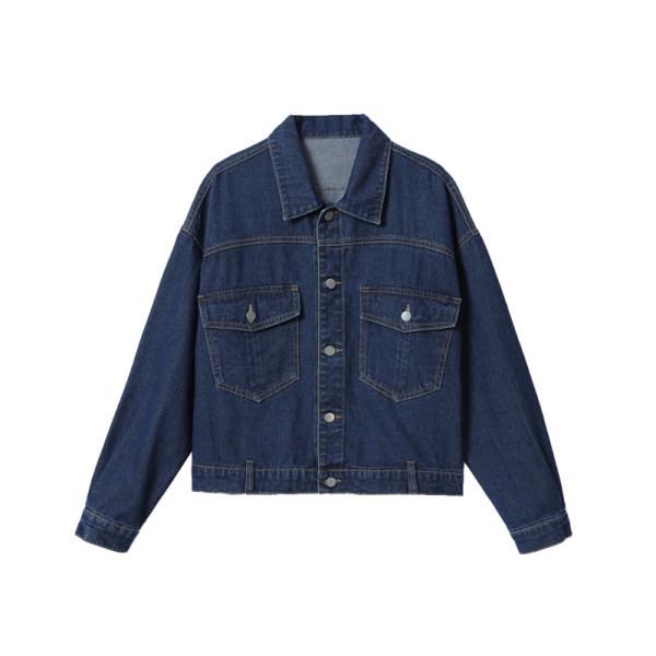 Jachetă Denim Damă Mărime Mare - Stil Hong Kong de Primăvară și Toamnă