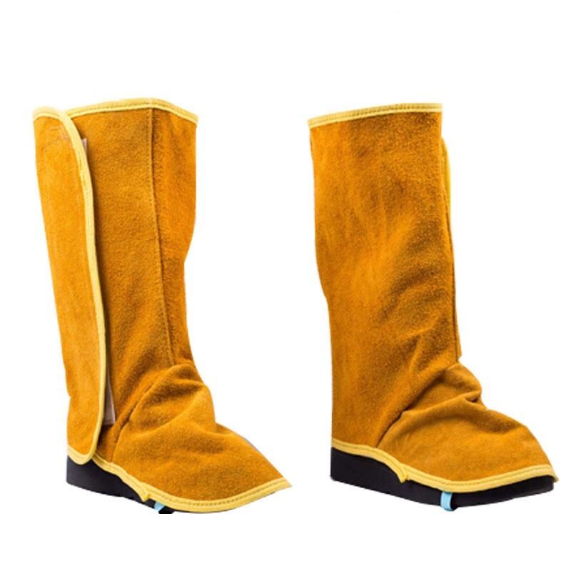 Bingyu Welder's Flame Retardant Cowhide Leg Protectors