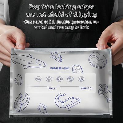 10Pcs Aluminum Foil Fresh-Keeping Bags Self Seal Reusable Packaging Bag Avoid Light Thickened Food Storage Bag Fruit Storage Bag