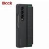 (Preto) Original samsung galaxy z fold4 capa de silicone para galaxy z fold4 z fold 4 elegante silicone capa protetora completa do telefone
