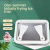 Household stir-fried yogurt machine,roll ice cream machine,stainless steel fried ice tray,equipped with 2 scrapers,for DIY food