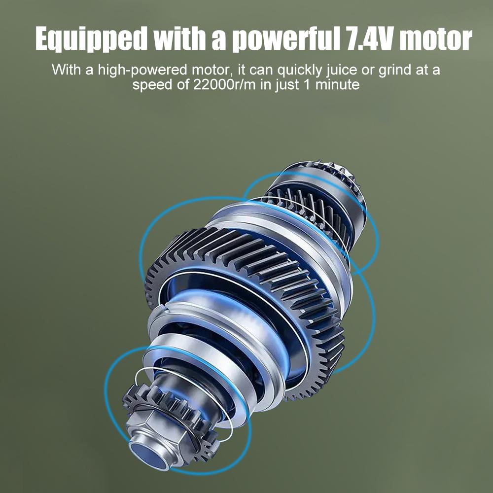 Portable Blender for Shakes and Smoothies 4000mAh Type-C Rechargeable 460ml Personal Blender with 6