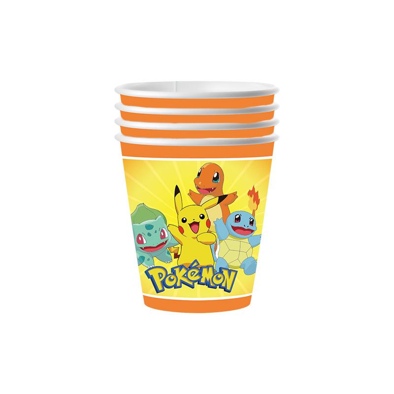 Pokemon Geburtstagsfeier Dekorationsartikel Pokemon Thema Geburtstagsfeier Artikel Tischdecke Tafel Becher Taschentuch Banner Babyparty
