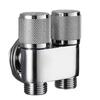 One to Two Water Angle Valve with Dual Outlet and Triple Connection Splitter for Washing Machines Toilets and Water Hoses