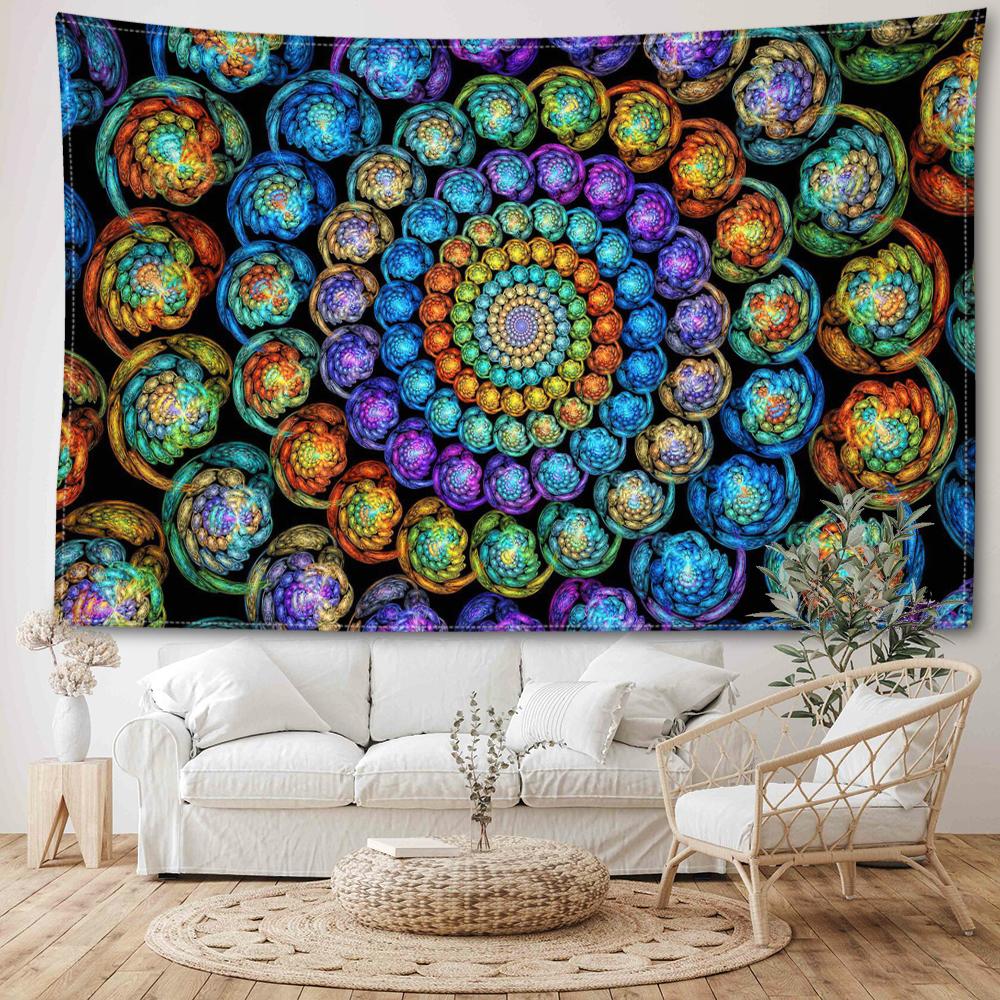Sternenhimmel-Mandala-Wandteppich, Wandbehang, abstrakt, geheimnisvolle Hexerei, geheimnisvolle Hippie-Tapitz, Wohnzimmer, Schlafzimmer, Heimdekoration