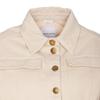 Pinko Metallic Patchwork Short Casual Denim Jacket Women Jackets Beige 102944A1MR-CH7