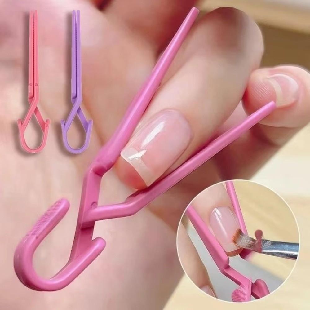 20pcs Pink Purple Nail Painting Protection Clip for Manicure Tools