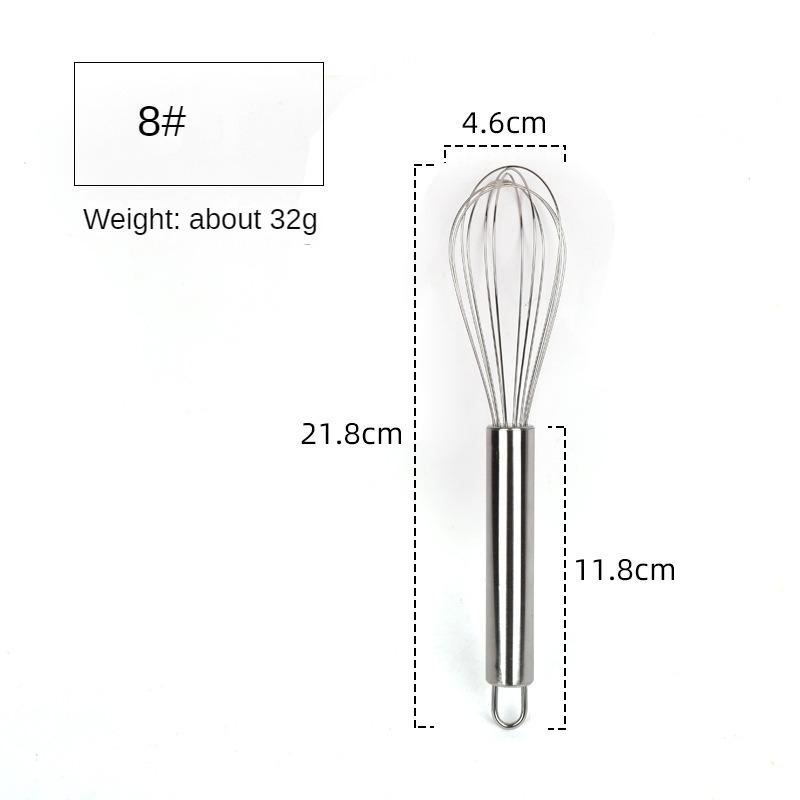 6/8/10/12inch Stainless Steel Egg Stirring Balloon Whisk Manual Egg Beater Mixer Kitchen Baking Utensil Cream Butter Whisk