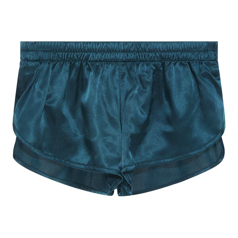Men's Solid Color Ruffled Briefs Sexy Front Slit Briefs Thin Fashion Breathable Intimate Underwear