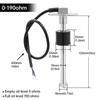 AD 100mm ~ 500mm Fuel Level Sensor For Car Boat Motorcycle 0~190Ohm Fuel Level Gauge Fuel Sending Unit Fuel Sensor In The Tank