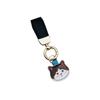 1Pc Metal Cute Bag Charm Japanese Cat Keychain Cartoon Leather Broadband