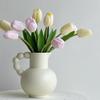 7 Stück Realistische Rosa Künstliche Tulpen Blumen Echte Haptik Künstliche Tulpenstrauß Frühlingsdekoration Blumen DIY Hochzeitsstrauß