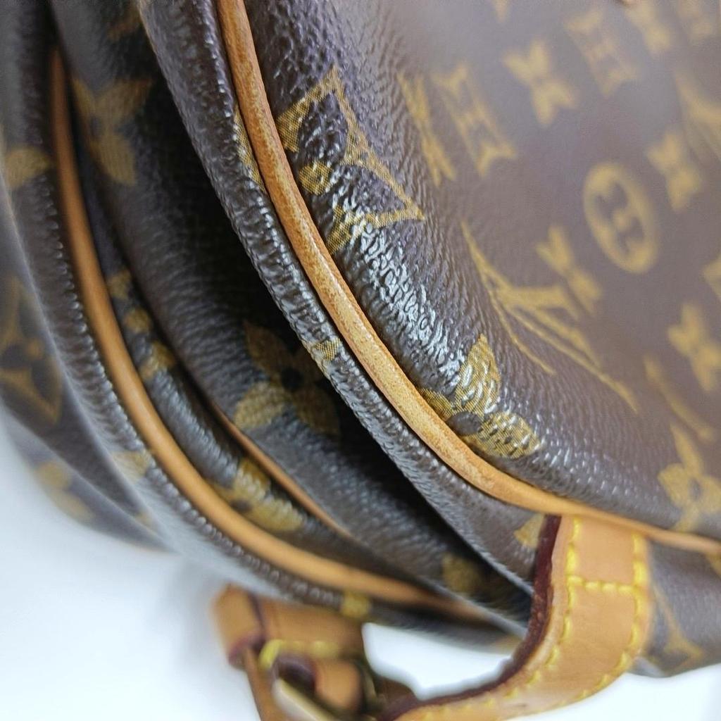 [Pre-Owned] Monogram Saumur 30 Iconic Classic Logo Print Adjustable Shoulder Strap Canvas And Leather Messenger Bag - Fair #Z238QN