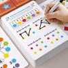 Entrenamiento de Seguimiento del Control del Lápiz para Niños Juego de Concentración Montessori Tarjeta de Pista de Pensamiento Lógico Habilidad Motora Fina Juguete de Educación Parroquial