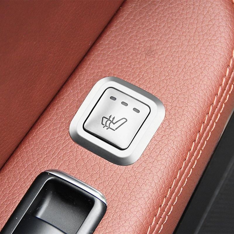 Car Seat Heating Backseat Buttons Cover Sequ Decoration Trim For Mercedes Benz E Class W212 2010-2015 Interior Accessories