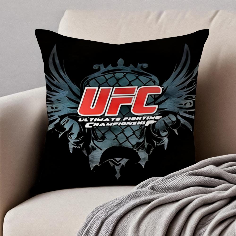 Brutal Competitive Sports Event UUFC Cushion Cover Pillowcase Antidustmite Invisible Zipper Short Plush Sofa Cushion