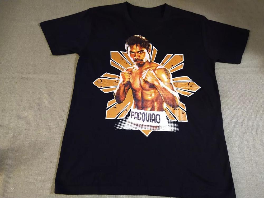 

SALE Vtg Pacman Manny Pacquiao 50th Victory Cotton Black S-5XL Unisex Shirt Unisex T-Shirt S