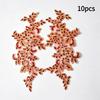 10Pcs Floral Lace Applique Pair Embroidery Flower Patch Sew On Lace Motif For Wedding Dress Garment Decoration