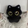 10cm Cute Black Cat Plush Toy Doll Small Pendant Cuddly Pillow Cushion Ins Black Cat Plush Toy Doll for Boy Girl Brithday Gifts