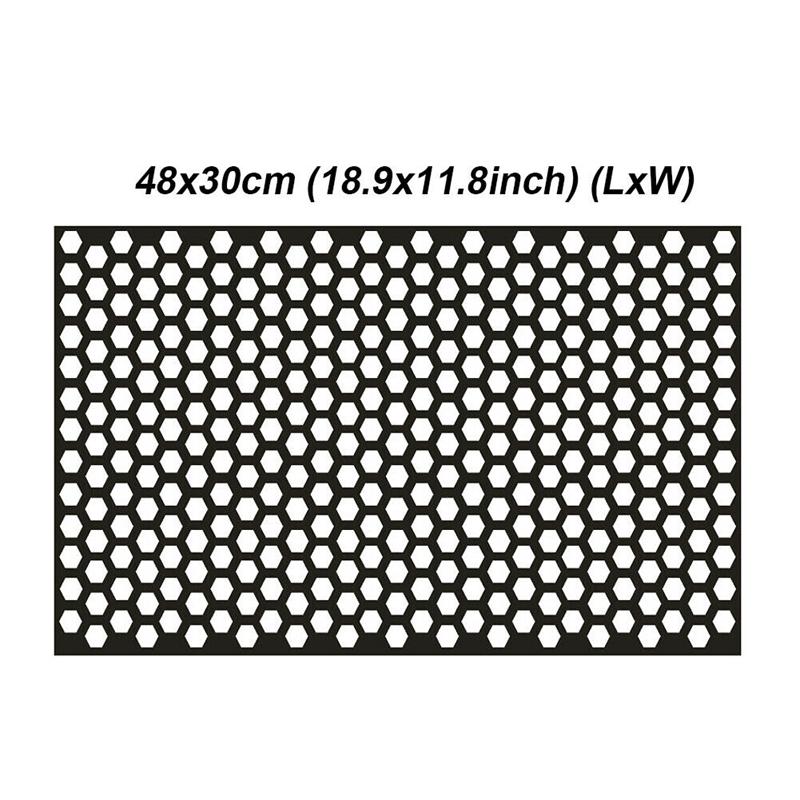 Car Honeycomb Stickers Car Stylish Tail Lights DIY Hollow Protector Decals Auto Rear Lamp Decoration Wrap Film Sticker 48*30cm