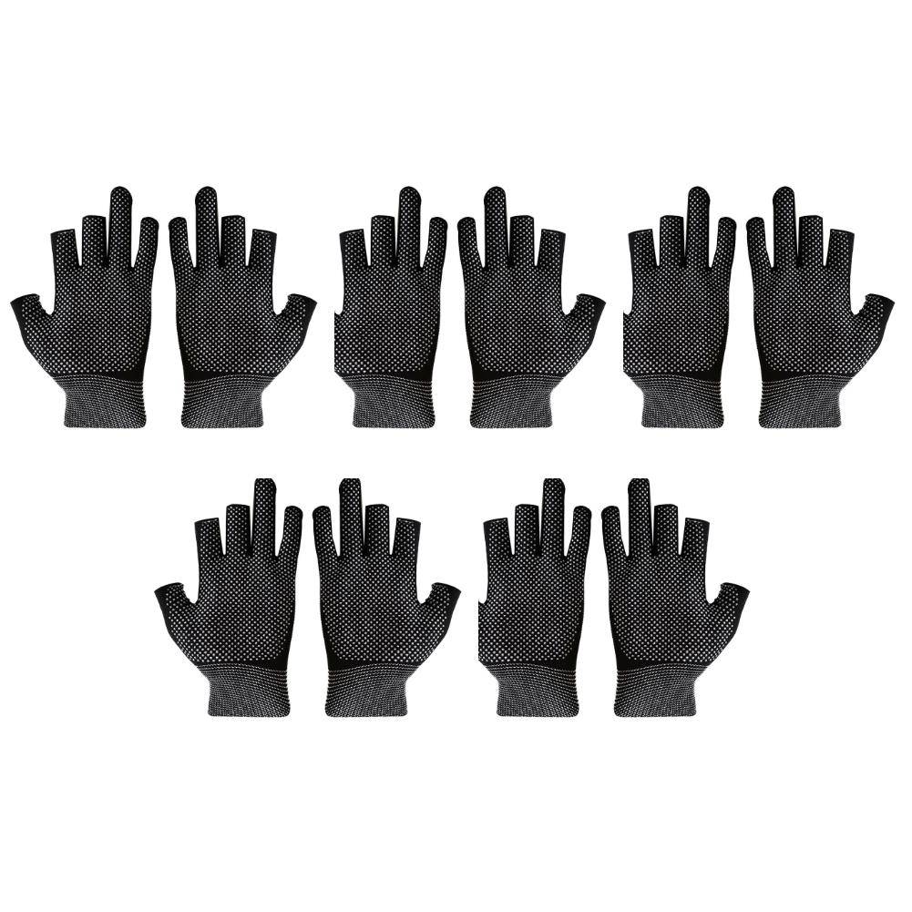 3 Fingers Cut Universal Fishing Gloves Half Finger Summer Outdoor Angling Sunscreen Anti-Slip Gloves Sports Fishing Accessories
