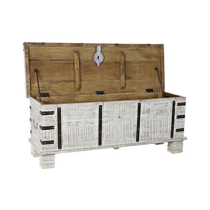 Coffre - DKD Home Decor - Bois de manguier - Métal - 116x40x45 cm - Élégant et pratique