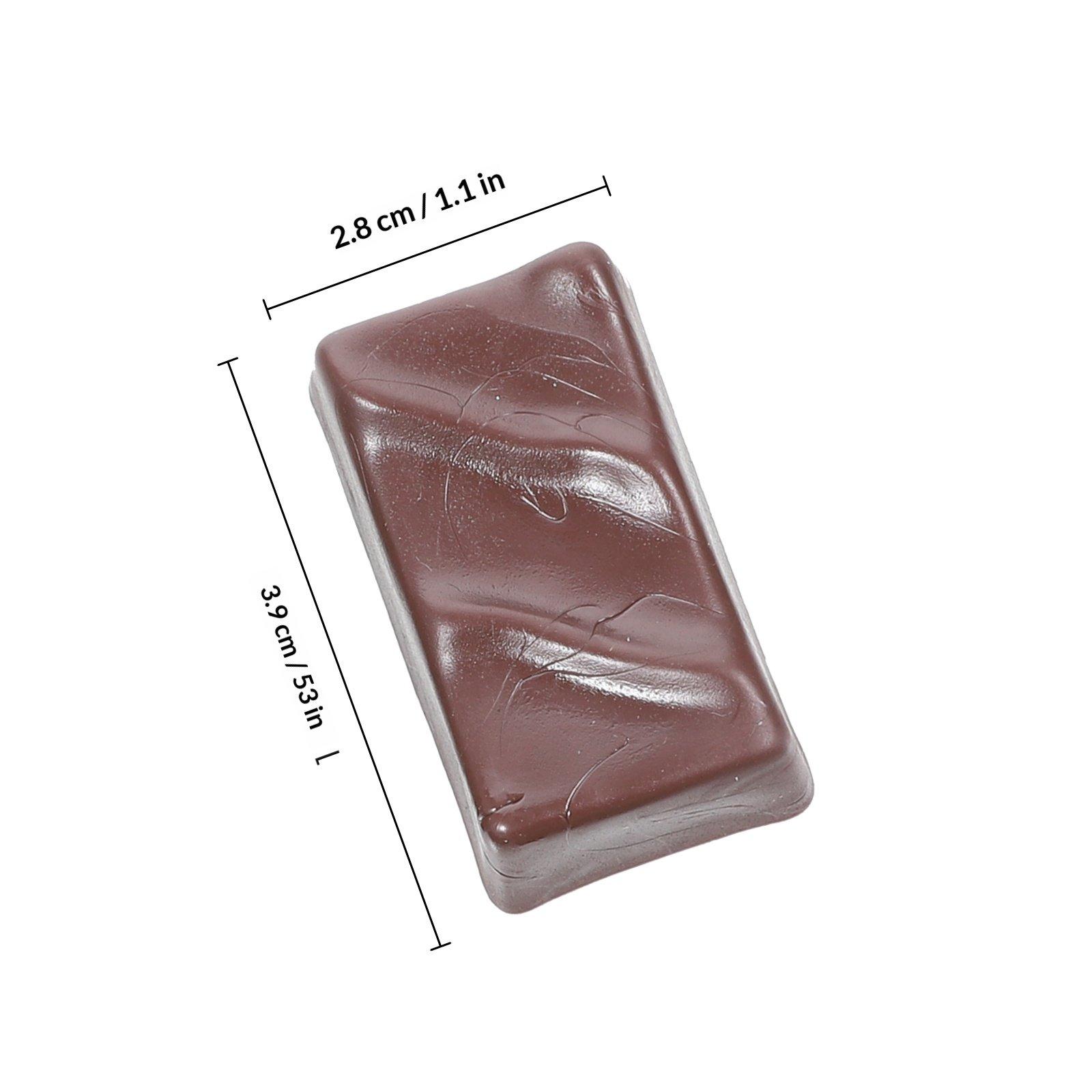 

8Pcs Lifelike Artificial Chocolate Decor for Home Store Tabletop Display Creative Learning Aid Small Fake Chocolate Simulation чёрный
