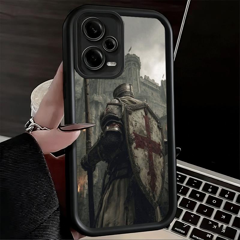 Kreuzritter Templer Weiche Handyhülle für Xiaomi Poco X7 X6 X5 Pro X4 Gt X3 F7 Ultra M8 M7 Redmi 15C 15 14C 13 13C 12 12C 10