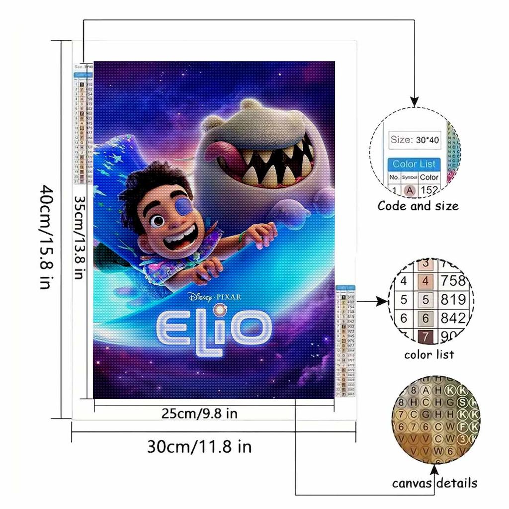 DIY Diamond Painting EILO Cross Stitch Kit Mosaic Art Diamond Painting Full Circle Diamond Home Decoration