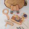 Kids' Adventure Set: Wooden Telescope, Compass, Magnifying Glass & Camera - Early Education Toys