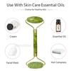 Rolă de masaj cu jad natural pentru față, corp, spate, picior, masaj facial, lifting facial, antirid, piatră de jad Gua Sha