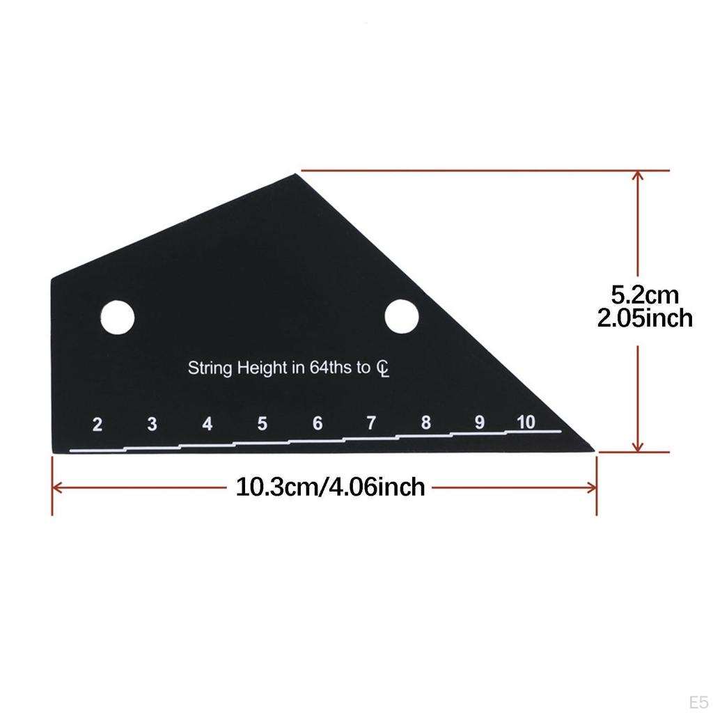 3 Guitar Action Gauges for Adjusting String Height, Professional Luthier Tool, Electric Bass Pick