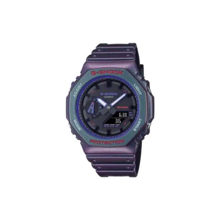

Casio Waterproof Quartz Movement Resin Strap Watch Unisex Watches Gray GA-2100AH-6A Gray Dial