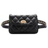 Elegant Women Classic Fanny Pack Chain Waist Hip Belt Bag With Soft Pu Leather