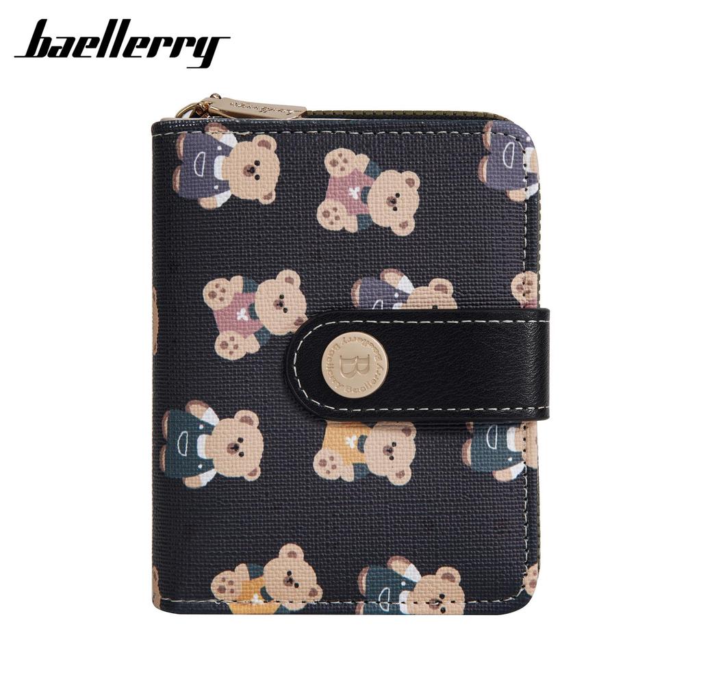Women's Baellerry Korean Cartoon Bear Coin Purse - High-End Short Wallet