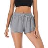 Women Summer Running Shorts Elastic Waist with Waist Rope Quick Dry Sports Fitness Workout Shorts