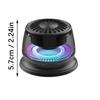 Portable Bluetooth-compatible Speaker Magnetic LED Color Light Outdoor Sport Speaker Phone Holder Speaker with LED Light