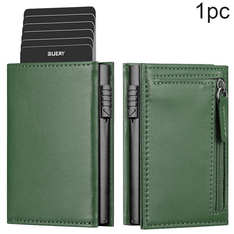 Çoklu Kart ve Kimlik Yuvalı Erkek RFID Hırsızlık Önleyici Pop-Up Cüzdan