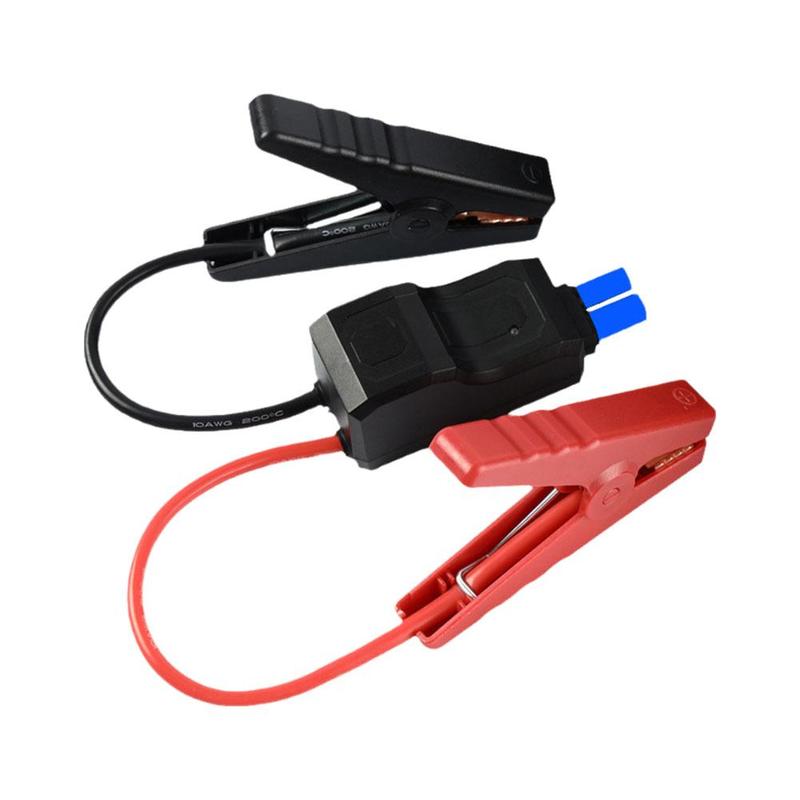 Starthilfekabel mit Klemmen Boosterkabel mit EC5-Stecker und Verhindert Rücklade-Modul für Auto-Starthilfe