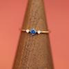 Evening Breeze: S925 Sterling Silver with 14K Gold Plated Zircon Ring - Elegant Japanese Luxury Design
