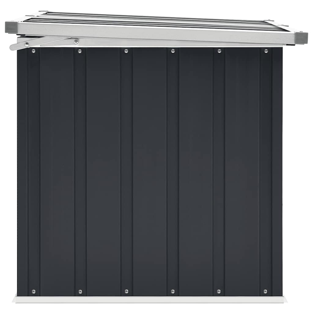Garden Storage Box Anthracite Grey 129 x 67 x 65 cm
