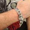 New Fashion Versatile Punk Retro Skull Cuban Bracelet Trendy Men's Fashion Watch Chain Jewelry