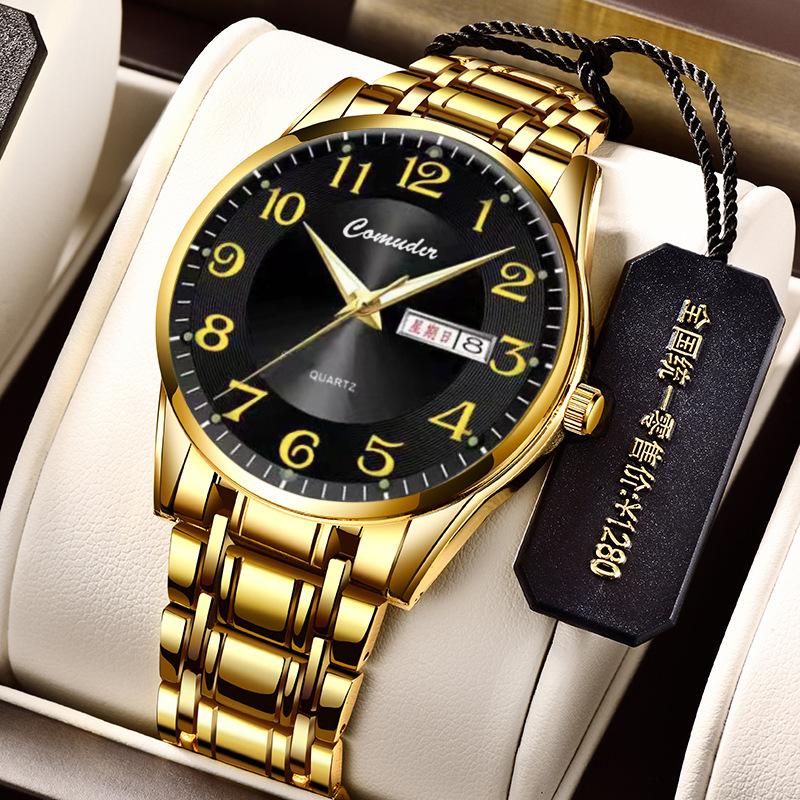 Watch Men s Double Calendar Quartz Watch Business
