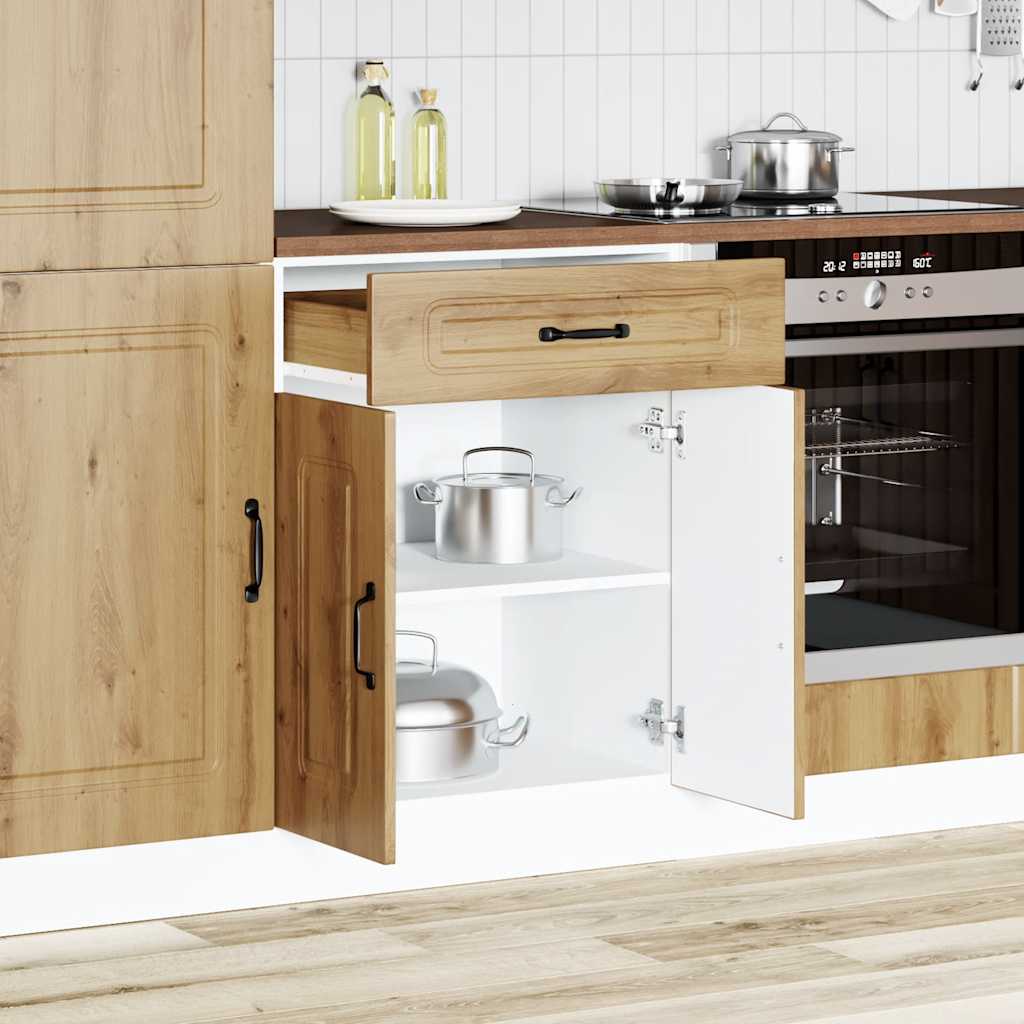 Kalmar Kitchen Base Cabinet Artisan Oak Wood Based Material
