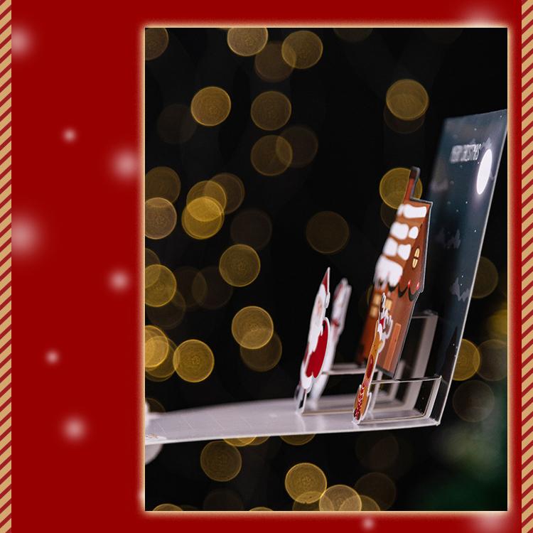 3 Stück Frohe Weihnachten 3D Grußkarte Wintergeschenk Umschlag Postkarte