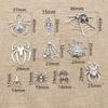 10-20pcs Antique Silver Plated Spider Handmade Charms Pendant DIY Jewelry Making Accessories Findings for Bracelet Necklace