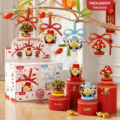 Meikensimu New Year Orange Wealth Tree Ornament Gift for Students and Girls