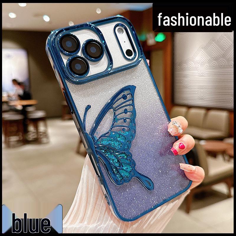 Neue Treibsand Schmetterling Galvanisierte Glitzerhülle für iPhone 17 Pro Max & iPhone 17 Air