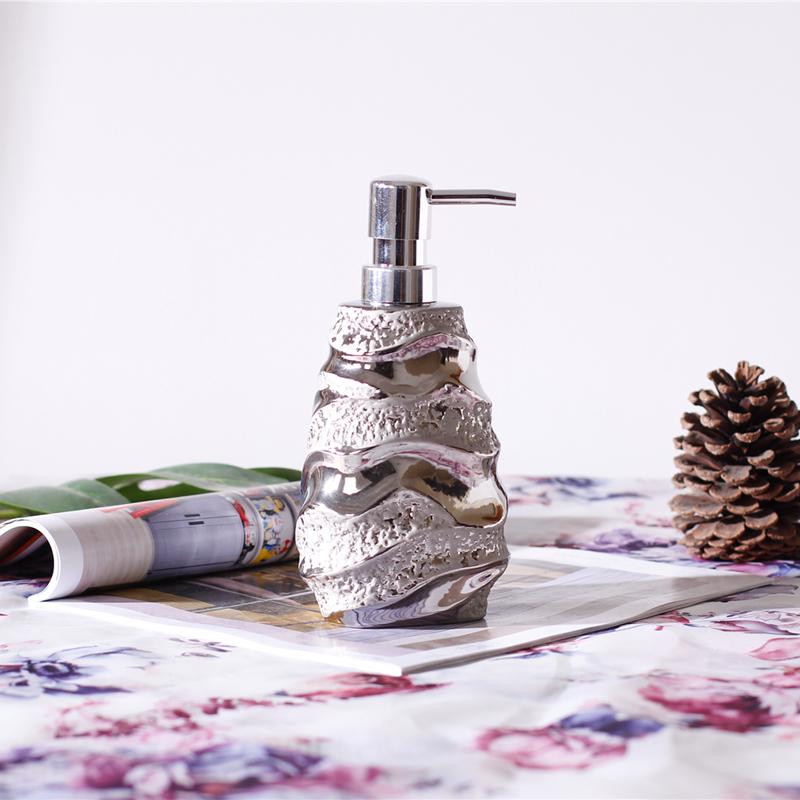 520ML Creative Ceramic lotion Bottle Bathroom gel Pressing Hand Wash Shampoo Body Wash Dispensed Bottle Bathroom Accessories